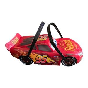 Disney Pixar CARS Lightning McQueen Popcorn Basket Disneyworld Lunchbox